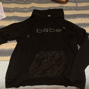 Black Bebe Hooded Sweatshirt